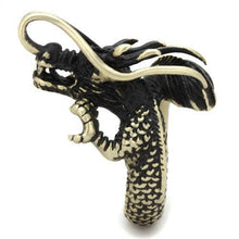 TK2444 - Stainless Steel Ring IP Antique Copper Men Epoxy Jet