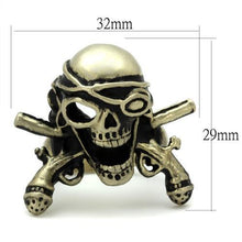 TK2456 - Stainless Steel Ring IP Antique Copper Men Epoxy Jet