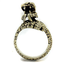 TK2458 - Stainless Steel Ring IP Antique Copper Men Epoxy Jet