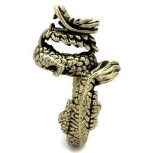 TK2458 - Stainless Steel Ring IP Antique Copper Men Epoxy Jet