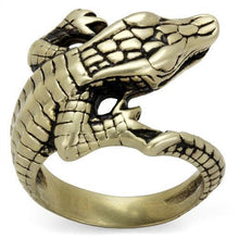 TK2459 - Stainless Steel Ring IP Antique Copper Men Epoxy Jet