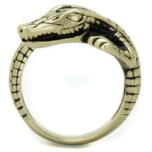 TK2459 - Stainless Steel Ring IP Antique Copper Men Epoxy Jet