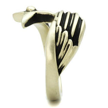 TK2470 - Stainless Steel Ring IP Antique Copper Men Epoxy Jet