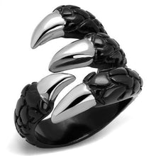 TK2510 - Stainless Steel Ring Two-Tone IP Black (Ion Plating) Unisex No Stone No Stone