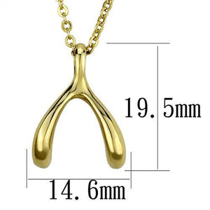 TK2528 - Stainless Steel Chain Pendant IP Gold(Ion Plating) Women No Stone No Stone