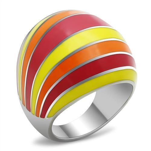 TK255 - Stainless Steel Ring High polished (no plating) Women No Stone No Stone