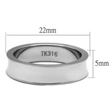 TK2561 - Stainless Steel Ring High polished (no plating) Men No Stone No Stone