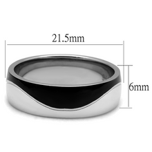 TK2567 - Stainless Steel Ring Two-Tone IP Black (Ion Plating) Men No Stone No Stone