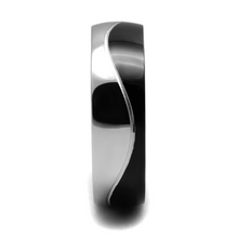 TK2567 - Stainless Steel Ring Two-Tone IP Black (Ion Plating) Men No Stone No Stone
