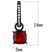 TK2626 - Stainless Steel Earrings IP Black(Ion Plating) Women Synthetic Siam