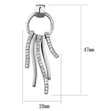 TK2633 - Stainless Steel Earrings High polished (no plating) Women Top Grade Crystal Peridot