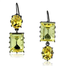 TK2709 - Stainless Steel Earrings IP Light Black  (IP Gun) Women Top Grade Crystal Multi Color