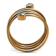 TK2836 - Stainless Steel Ring IP Rose Gold(Ion Plating) Women AAA Grade CZ Clear