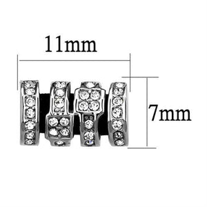 TK2849 - Stainless Steel Earrings High polished (no plating) Women Top Grade Crystal Clear