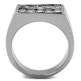 TK2861 - Stainless Steel Ring High polished (no plating) Men Leather Assorted