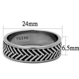 TK2899 - Stainless Steel Ring High polished (no plating) Men No Stone No Stone