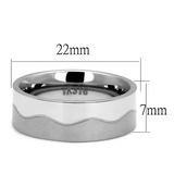 TK2918 - Stainless Steel Ring High polished (no plating) Men No Stone No Stone