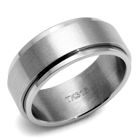 TK2919 - Stainless Steel Ring High polished (no plating) Men No Stone No Stone