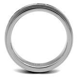 TK2926 - Stainless Steel Ring High polished (no plating) Men Epoxy Jet