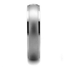 TK2935 - Stainless Steel Ring High polished (no plating) Men AAA Grade CZ Clear