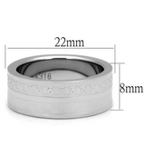 TK2944 - Stainless Steel Ring High polished (no plating) Men No Stone No Stone