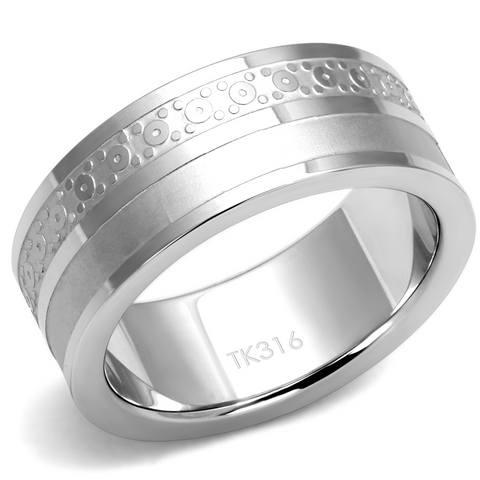 TK2944 - Stainless Steel Ring High polished (no plating) Men No Stone No Stone