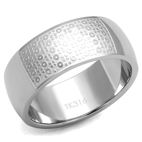 TK2945 - Stainless Steel Ring High polished (no plating) Men No Stone No Stone