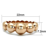 TK2967 - Stainless Steel Ring IP Rose Gold(Ion Plating) Women No Stone No Stone