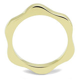 TK3033 - IP Gold(Ion Plating) Stainless Steel Ring with No Stone