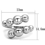 TK3089 - Stainless Steel Ring High polished (no plating) Women No Stone No Stone