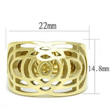 TK3119 - Stainless Steel Ring IP Gold(Ion Plating) Women No Stone No Stone