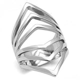 TK3144 - Stainless Steel Ring High polished (no plating) Women No Stone No Stone