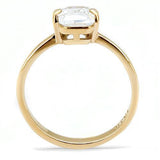 TK3179 - Stainless Steel Ring IP Rose Gold(Ion Plating) Women AAA Grade CZ Clear