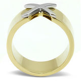 TK3185 - Stainless Steel Ring Two-Tone IP Gold (Ion Plating) Women No Stone No Stone