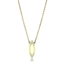 TK3285 - Stainless Steel Necklace IP Gold(Ion Plating) Women Top Grade Crystal Clear