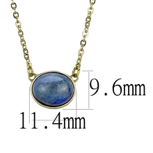 TK3287 - Stainless Steel Necklace IP Gold(Ion Plating) Women Precious Stone Montana