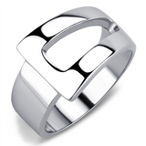 TK3438 - Stainless Steel Ring High polished (no plating) Women No Stone No Stone