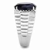 TK3461 - Stainless Steel Ring High polished (no plating) Men Synthetic Montana