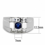 TK3463 - Stainless Steel Ring High polished (no plating) Men Synthetic Montana