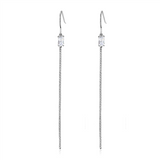 TK3599 - Stainless Steel Earrings High polished (no plating) Women AAA Grade CZ Clear
