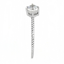 TK3604 - Stainless Steel Ring No Plating Women AAA Grade CZ Clear