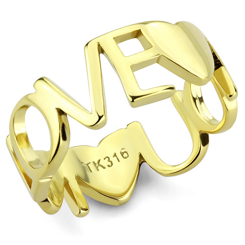 TK3637 - Stainless Steel Ring IP Gold(Ion Plating) Women No Stone No Stone