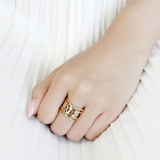 TK3639 - Stainless Steel Ring IP Gold(Ion Plating) Women No Stone No Stone