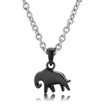 TK3666 - Stainless Steel Chain Pendant Two-Tone IP Black (Ion Plating) Women No Stone No Stone