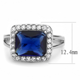 TK3696 - Stainless Steel Ring High polished (no plating) Women Synthetic Montana