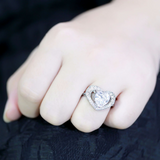 TK3698 - Stainless Steel Ring High polished (no plating) Women AAA Grade CZ Clear