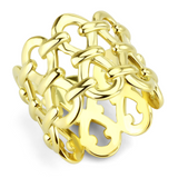 TK3716 - Stainless Steel Ring IP Gold(Ion Plating) Women No Stone No Stone