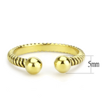 TK3719 - Stainless Steel Ring IP Gold(Ion Plating) Women No Stone No Stone