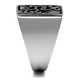TK384 - Stainless Steel Ring High polished (no plating) Men No Stone No Stone