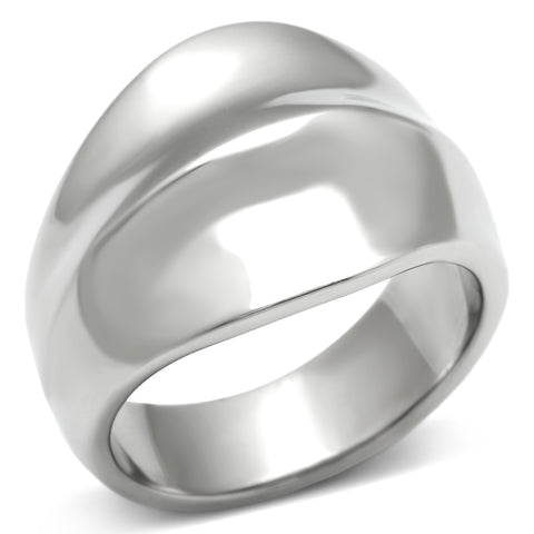 TK397 - Stainless Steel Ring High polished (no plating) Women No Stone No Stone